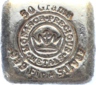 50 Gramm Silberbarren Monarch Precious Metals